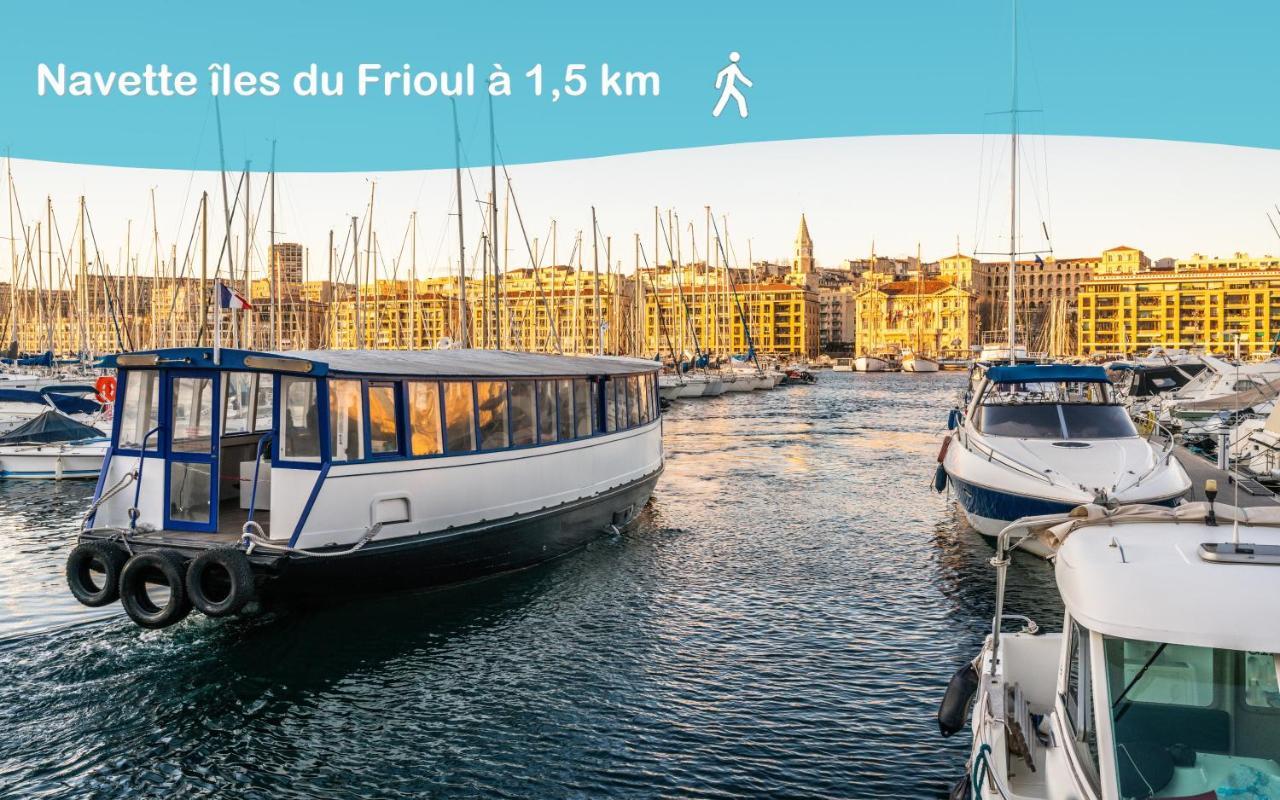 Aux Pieds De La Bonne Mere - Centre - Wifi Marseille Bagian luar foto